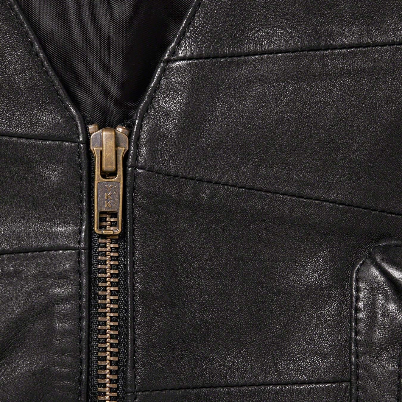 Patchwork Leather Cargo Vest view 3